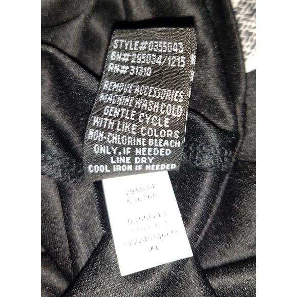 AB Studio Black & White Dress Womens Sz XL Belted Asymmetrical Bottom Chevron - Picture 13 of 16